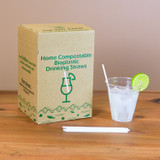 Box of Compostable Cocktail Straws
