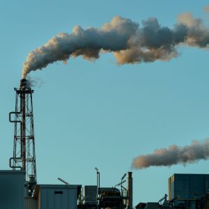 Greenhouse gases being released